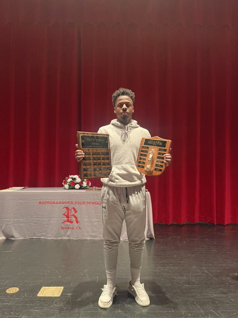 Blessed to be name most valuable senior award for football and outstanding senior award for basketball