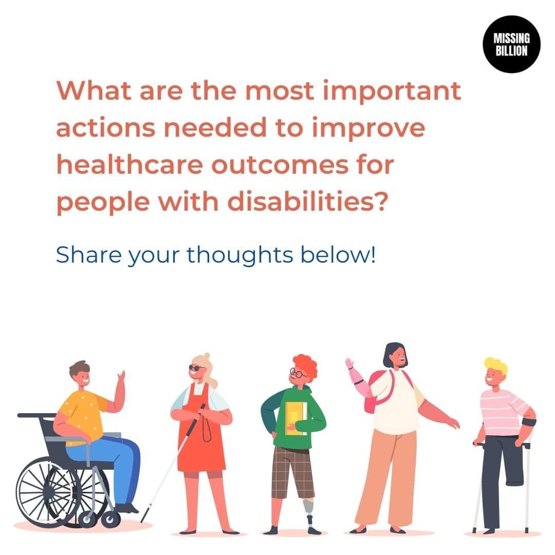 _missingbillion's tweet image. Are you a person with a disability, a healthcare worker or a carer of a person with a disability?

Share your thoughts with us!

➡️ What are the most important actions or changes needed to improve healthcare outcomes for people with disabilities?