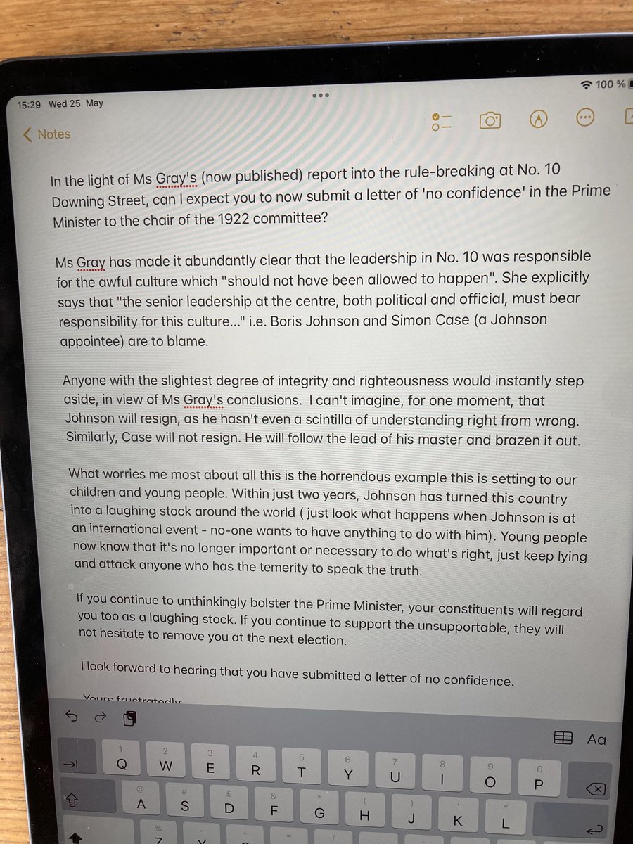 riotgrandma72's tweet photo. πβοΈπ»βοΈπ»π
OHβs letter/email to our MP. Feel free to copy.
#SueGrayDay #SueGray #BorisJohnson #PartyGatePhotos #DowningStreet #pmqs #Boris #BorisJohnsonMustGo #Resign https://t.co/3aH2MwRoQ8