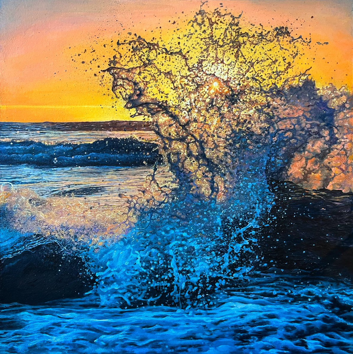 “LIGHT OF HOPE”"
Hope burns eternal in the human heart." This painting was painted in Ukraine during the war in March 2022. 

1/1 + physical oil painting 60x60 cm

superrare.com/artwork-v2/lig…

#nft #nftcommunity #superrare #ukraine