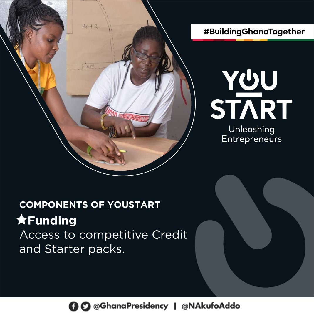 Ch_andoh's tweet photo. What is entailed in Governmentโs #YouStart program.
#YourTaxesAtWork #BuildingGhanaTogether #ELevyForDevelopment https://t.co/lRRJNZi3tC