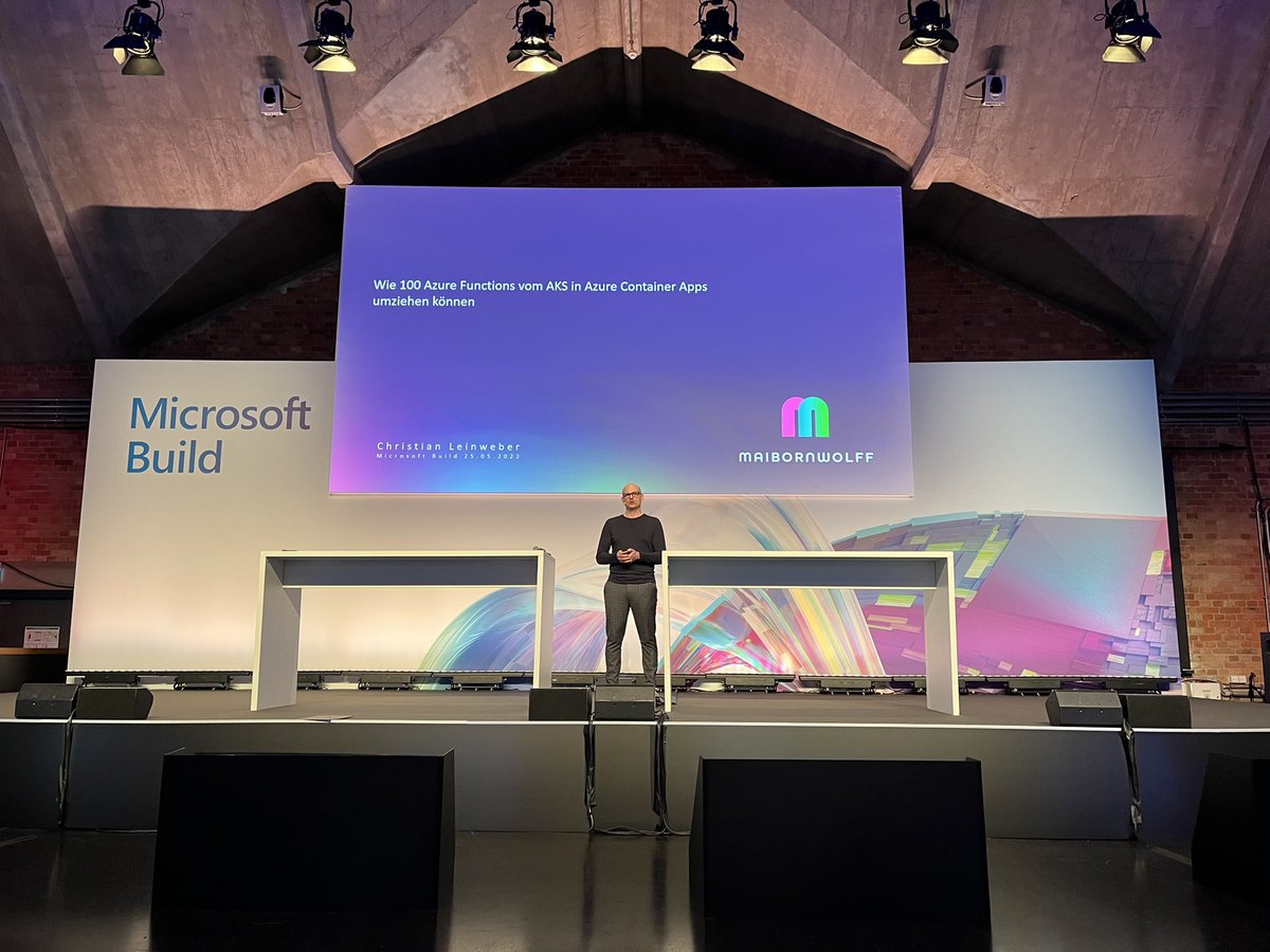 Thanks #MSBuild for giving me this chance and great experience! I enjoyed it very much! <a href="/AzContainerApp/">Azure Container Apps</a> <a href="/kedaorg/">KEDA</a> <a href="/AzureFunctions/">Azure Functions</a>