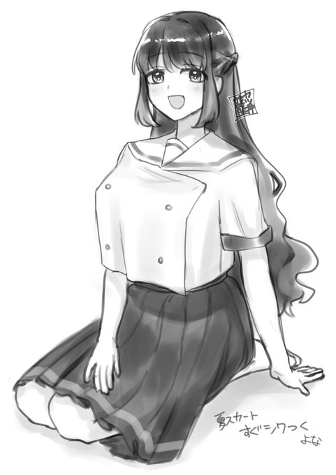 夏服を考えてみたり…キャラデザを変えてみたり…✍️🫠 