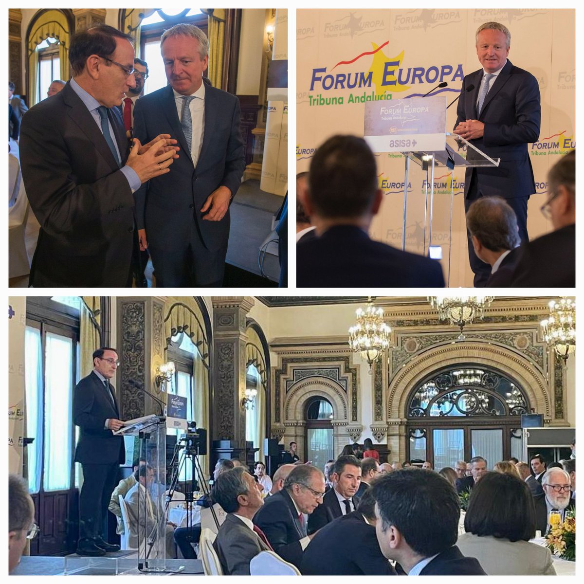 🗣 @NewEconomyForum | Los #EmpresariosAndaluces celebramos la apuesta decidida de @Cepsa_ES por #Andalucía 💚 en su Estrategia 2030 #PositiveMotion ➡️ Nuestro presidente, #GonzálezdeLara, presentador de su CEO #MaartenWetselaar este miércoles en #Sevilla ☀️🌬 #EnergíasSostenibles