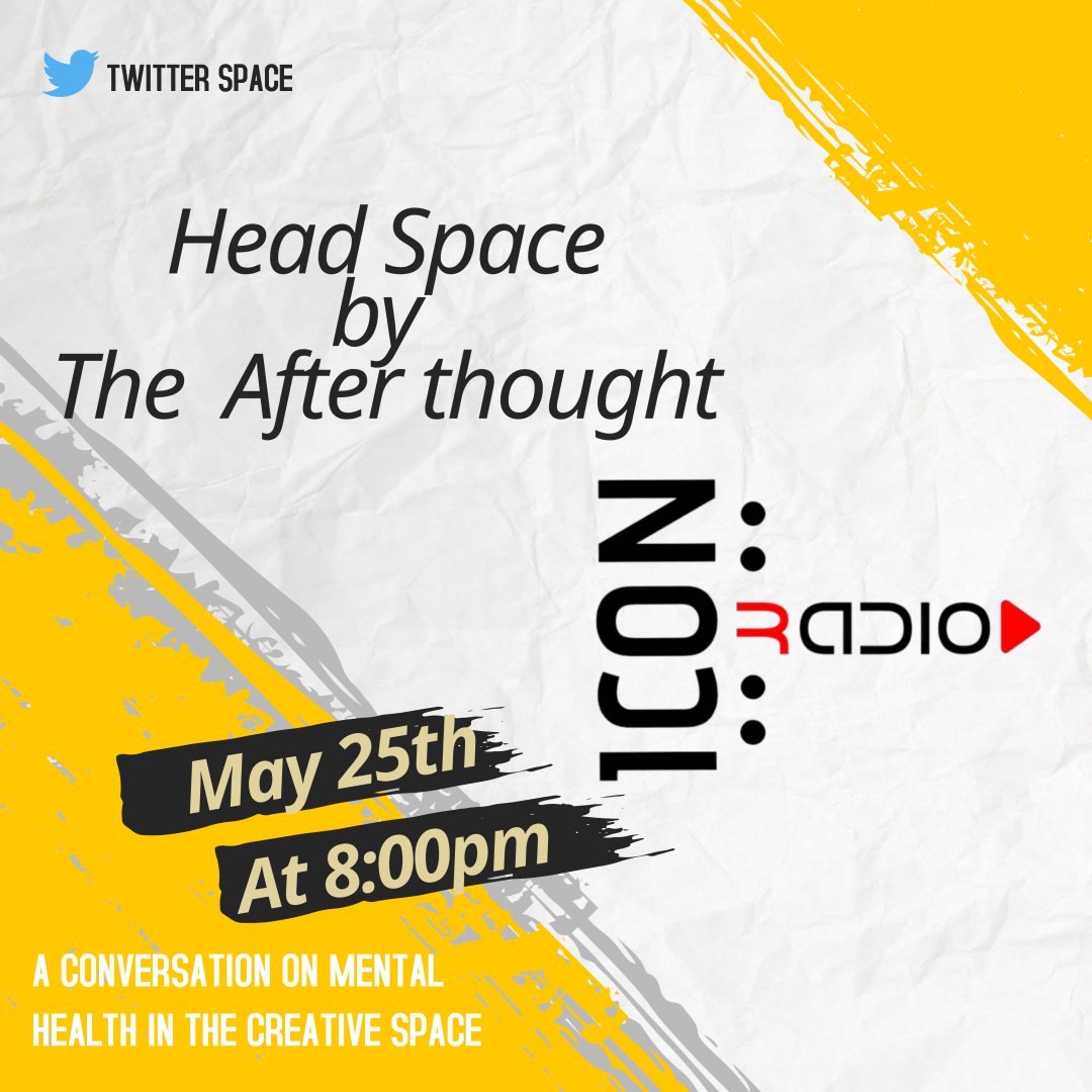 iconradioke's tweet photo. Are you a creative or a professional within the creative industry?
Join us on our Twitter Spaces next week Wednesday for a conversation on “Mental Health in the creative space”  hosted by @msdorsila_ogola , @_havendusk , @mali_nyager and @paps_mc ..... https://t.co/A9Xtq4u9Tc