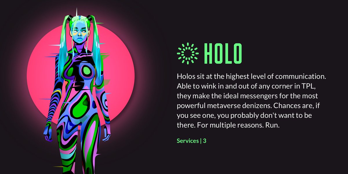 How can something so beautiful be so dangerous? 💿

The powerful Holos aren’t bound by the same digital dimensions. They’re technologically advanced beyond our understanding, with a radiant and shifting technicolor form.

Which Holo do you hope to never run into? 🟡🔴🔵