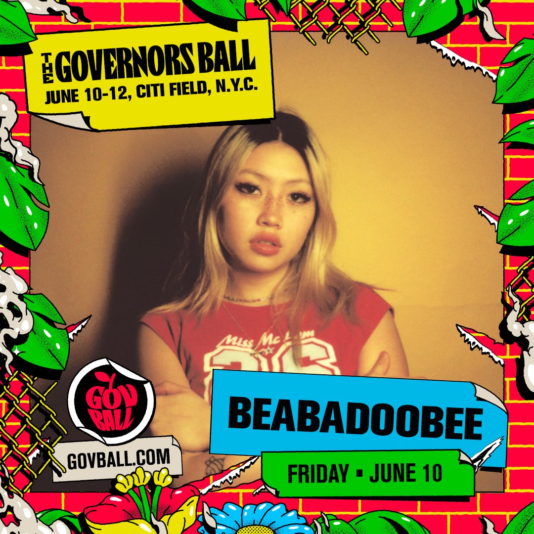 GovBallNYC's tweet image. Want to win 2 tickets to see @beabad00bee at Gov Ball with premium viewing of the set? ✨ Like &amp;amp; RT this tweet to enter