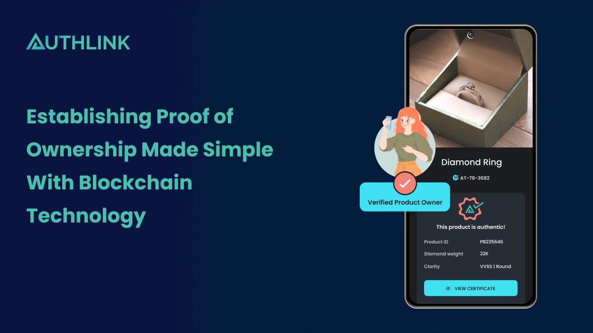 authlinknetwork's tweet photo. Establishing proof of product ownership has become essential in today's fast paced world. Authlink's latest blog explains how NFTs can make verifying ownership simple, easy and effective. Read More - https://t.co/8DxI1l96Ru
#authlink #blockchainnews #nft #luxuriousnft #nft #nfts https://t.co/nXpdEuMJSM