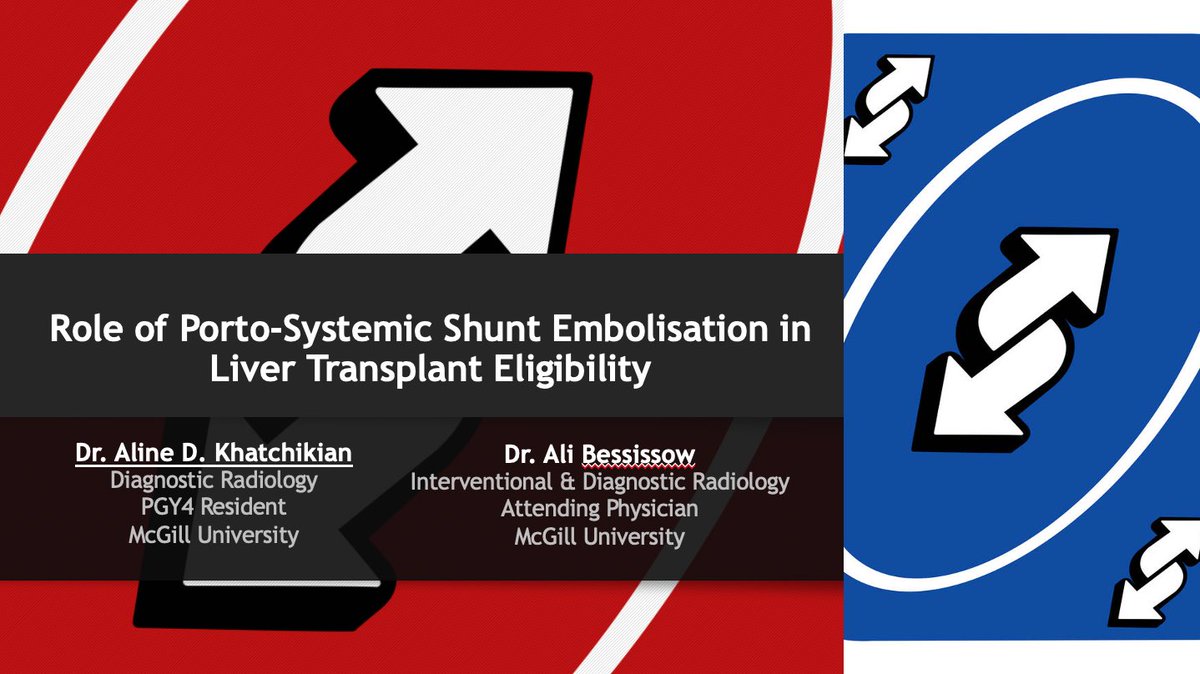 AlineDKhat's tweet photo. Thank you @CAIRweb for giving me the opportunity to present on the role of porto-systemic shunt #embolisation in liver #transplant eligibility at #RFD22. #IRad https://t.co/Vejxv5isi5