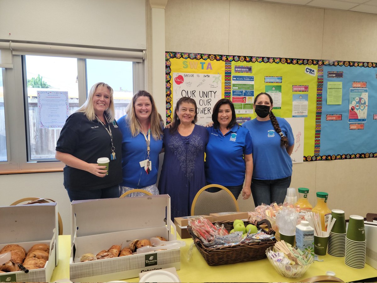 Celebrating SBUSD Employee Day with Bayside staff! Thank you for your commitment to our community. <a href="/BA_STEAM_ACAD/">Bayside STEAM Academy</a>