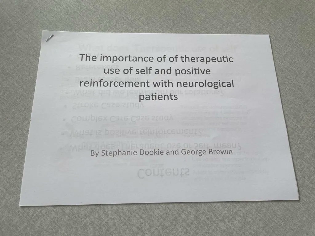 WAHT_OT's tweet photo. Today George and Steph have completed their end of rotation presentationโฆ both have been with the Neuro team on Acute Stroke and Complex Care #Learning #development #RotationalOT #FutureofOT #welldone ๐๐ง https://t.co/Gl9Cz3FsxD