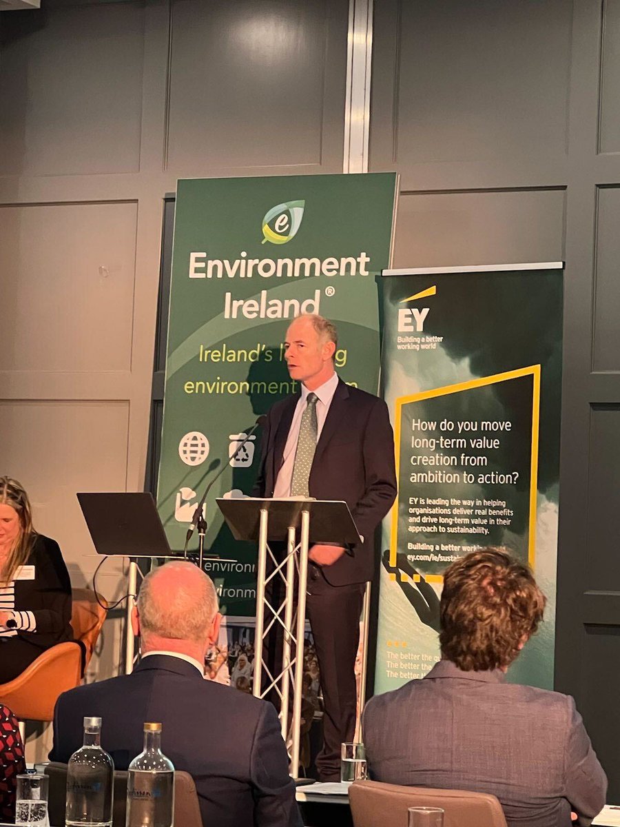 smytho's tweet photo. It was great to give the opening address at @Env_Ireland’s #IrishClimateSummit today! @Dept_ECC https://t.co/jmBnreLLnu