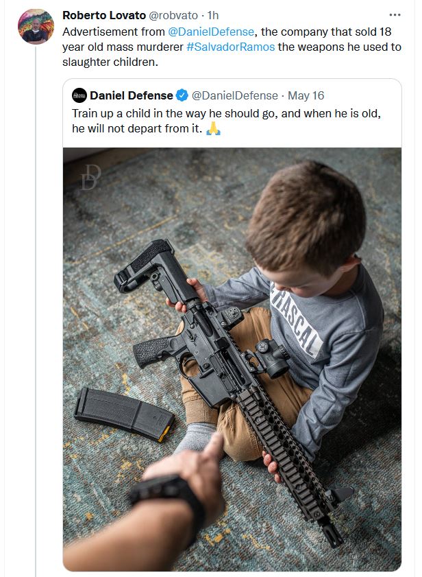 JosiahHawthorne's tweet photo. I got the screenshot before the Twitter account for "Daniel Defense" went protected. https://t.co/00vYa5lohQ