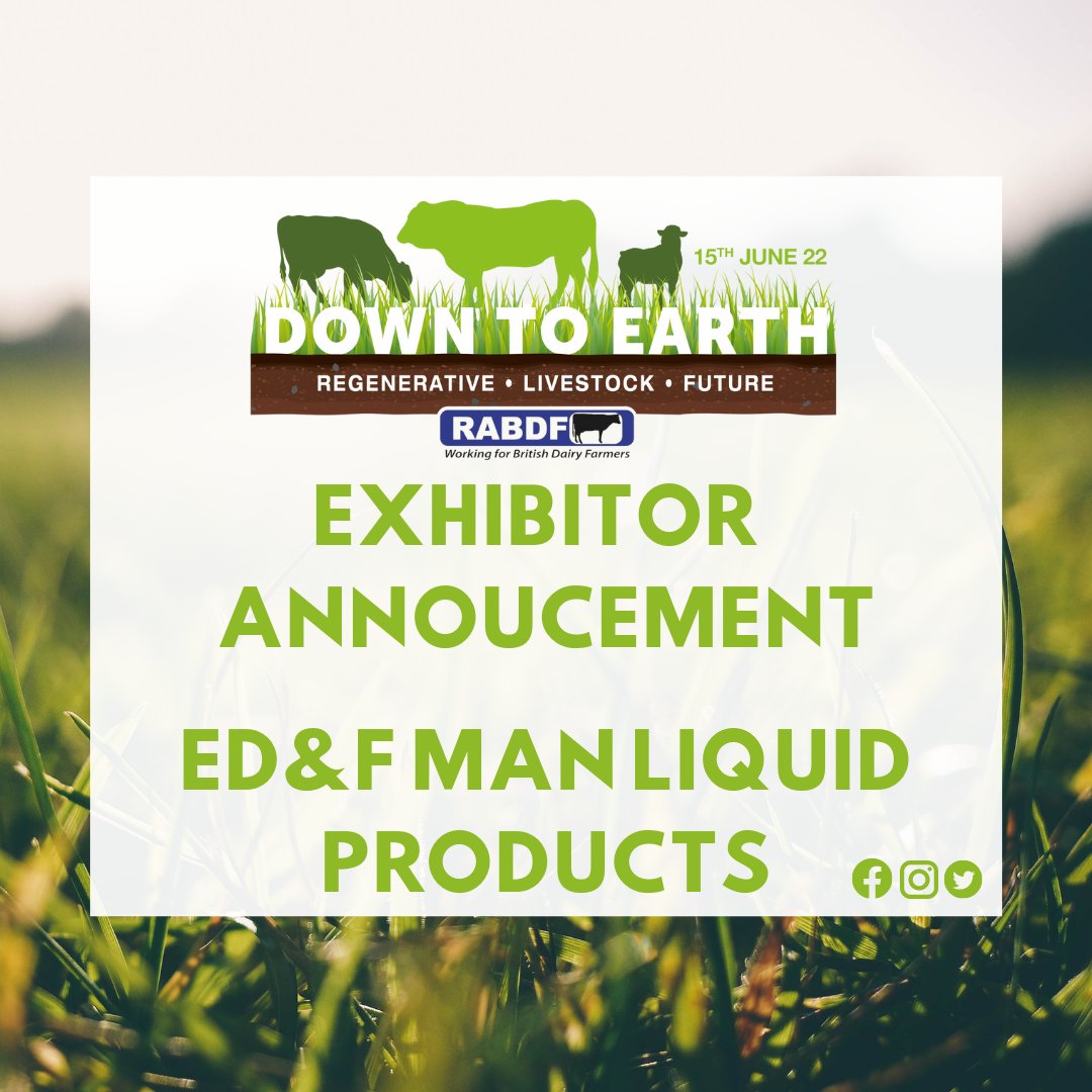 We are very much looking forward to @downtoearthuk_ Wednesday 15th June. See you there! @EDFMan_Agronomy 