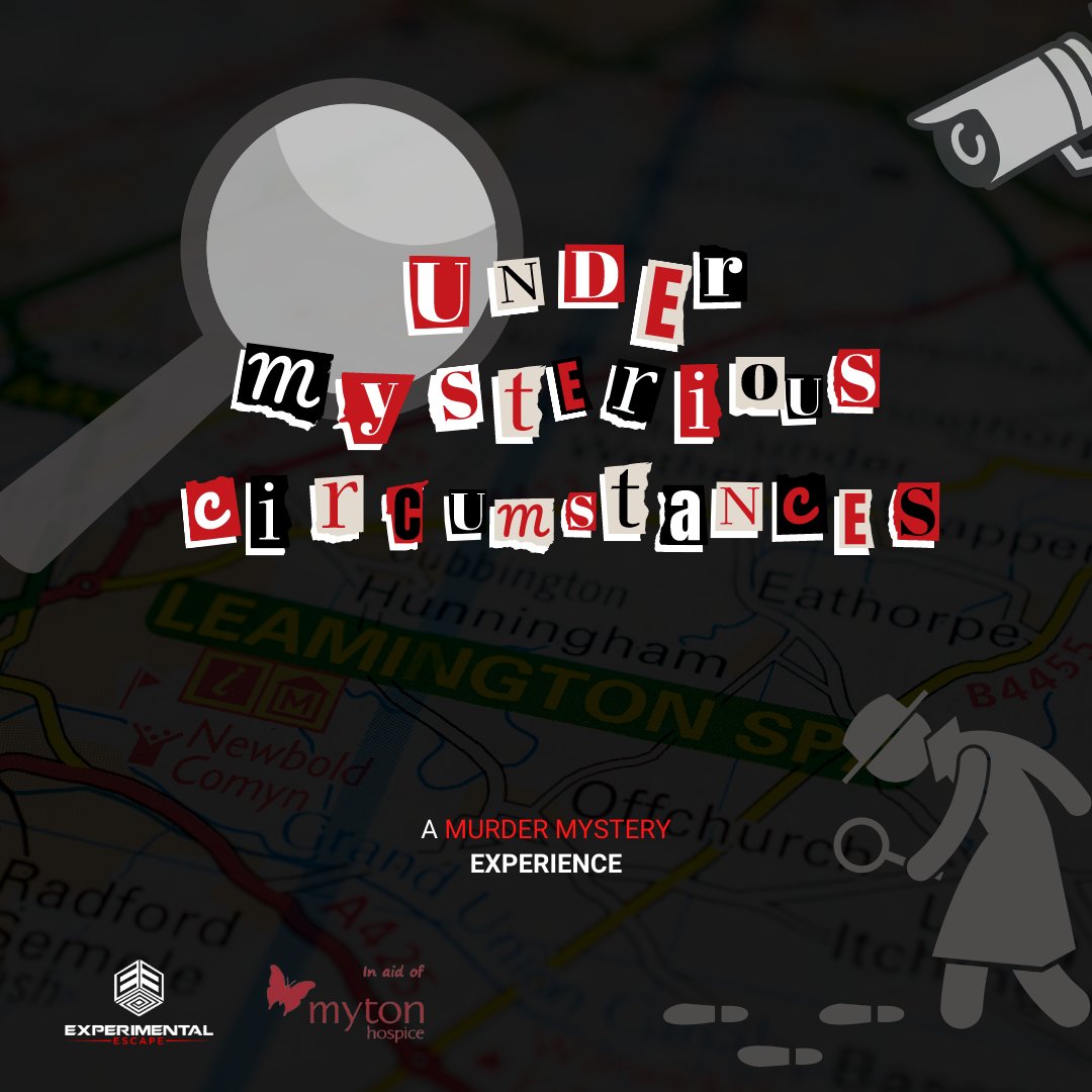 ExperimentalEsc's tweet image. WE ARE LAUNCHING A NEW GAME!! Under Mysterious Circumstances is an immersive outdoor murder mystery game starting very soon! Visit experimental-escape.co.uk/mystery for more information!
#leamingtonhour @LeamingtonHour