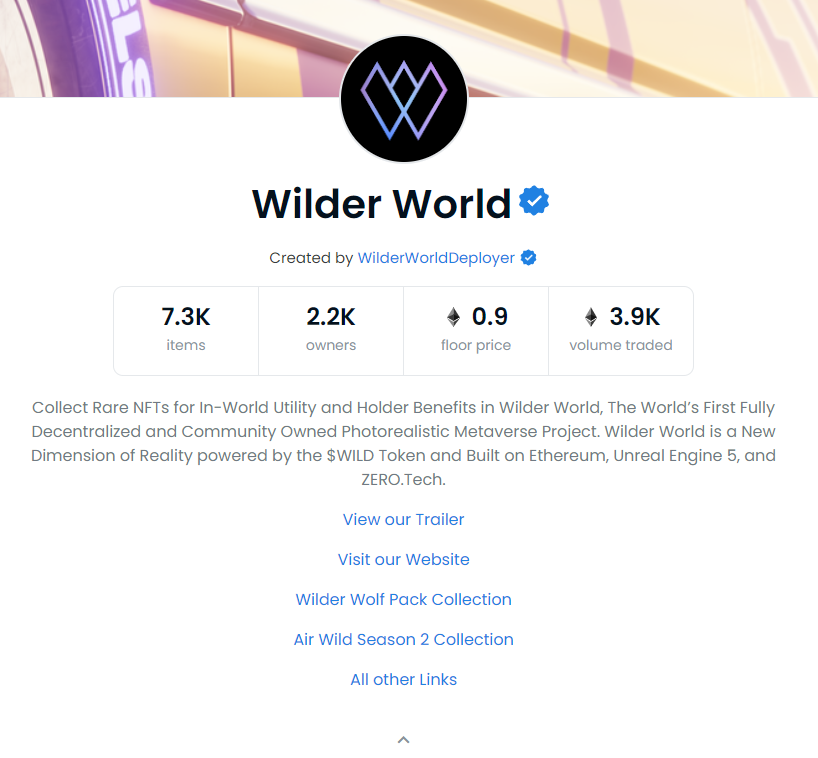 WilderWorld's tweet photo. We are now verified on OpenSea 🦾
https://t.co/tfmBzDd3lo https://t.co/KAypOqV8Vw