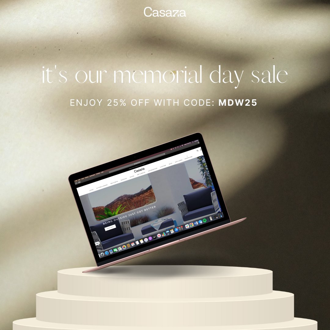 We've got something special up our sleeves for you and your loved ones; an EXCLUSIVE Memorial Day Sale! Enjoy 25% OFF for a limited time only with code MDW25! Shop your favorite home décor and furniture pieces now; link in bio! Ends 5/31. 🇺🇸✨
