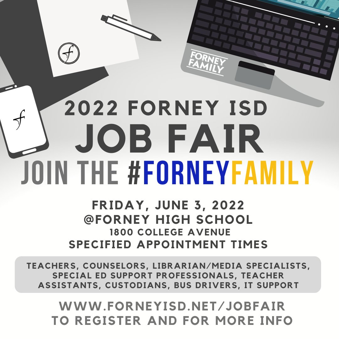 ForneyISD on Twitter "Find your career with Forney ISD! Join the 