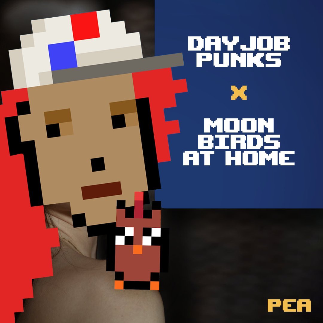 Our frens <a href="/DayjobPunks/">DayJobPunks</a> are giving away 10 dayjob punks to @moonbirdsathome holders.

Hold your #moom close and RT this to enter the raffle.

In addition, #moom holders receive a 6th dayjob punk when minting 5 (or more) dayjob punks here:
➡️ dayjobpunks.com

LFG 🔥🚀