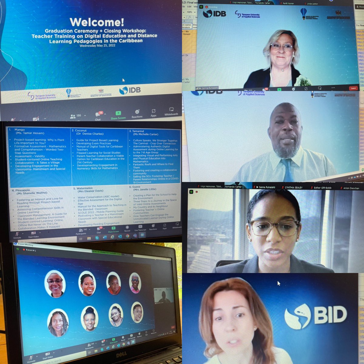 Digital Education and Distance Learning in the Caribbean provided by @TAMK_UAS and financed by <a href="/el_BID/">Banco Interamericano de Desarrollo</a> is coming to the end today with a graduation of 178 teachers from #Barbados and #trinidadandtobago Congratulations to all amazing teachers!