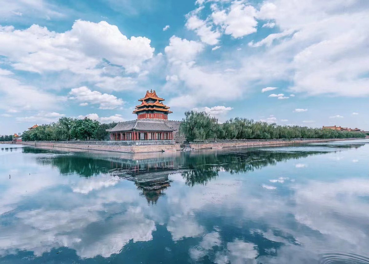 Today’s excellent view of the Corner Tower of the Forbidden City in Beijing.