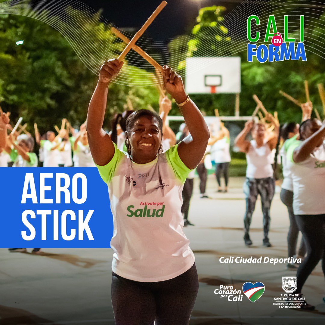 SecDeporteCali's tweet photo. ¿Aún no haces 'Aerostick'?😱

La nueva tendencia mundial en deporte con nuestro programa #CaliEnForma GRATIS.
Clases aeróbicas con baquetas dónde te divertirás quemando calorías, activas el cuerpo y llevas el ritmo al estilo 'Rock star'.🤘

📲 inscríbete:
https://t.co/ftG1lHTEfg https://t.co/vKPfGuNSOU