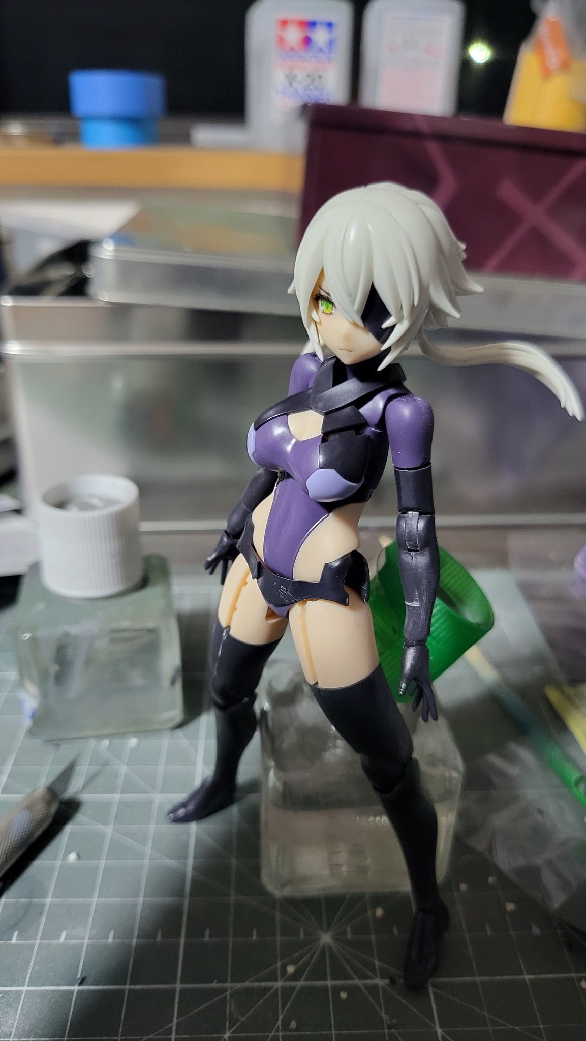 muscuto スサノヲ アメノウズメ メガミデバイス改造 黒ランジェリー