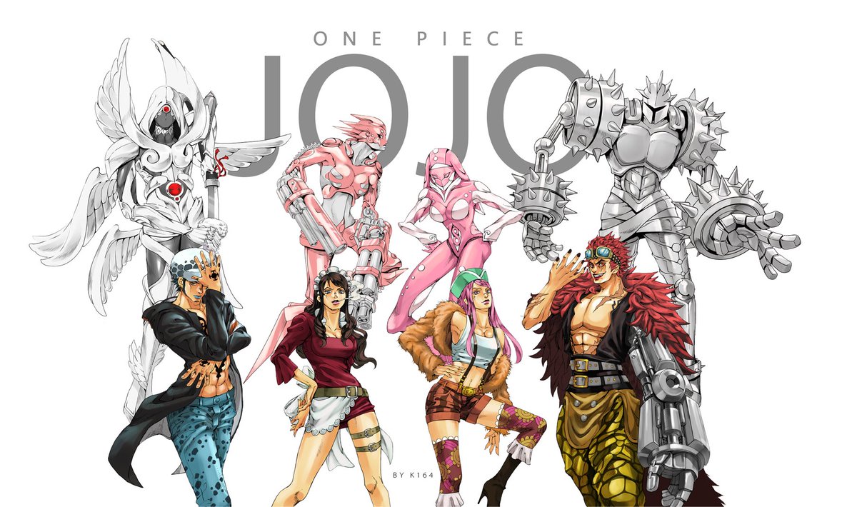 K16416's tweet image. ππππ
#ONEPIECE
#JoJosBizarreAdventure
#γγ©γγ‘γ«γ¬γΌγ»Dγ»γ―γΌγγ«γ»γγΌ Trafalgar D. Water Law
#γγγΌ5 Baby 5
#γΈγ₯γ¨γͺγΌγ»γγγΌ Jewelry Bonney
#γ¦γΌγΉγΏγΉγ»γγγ Eustass Kid