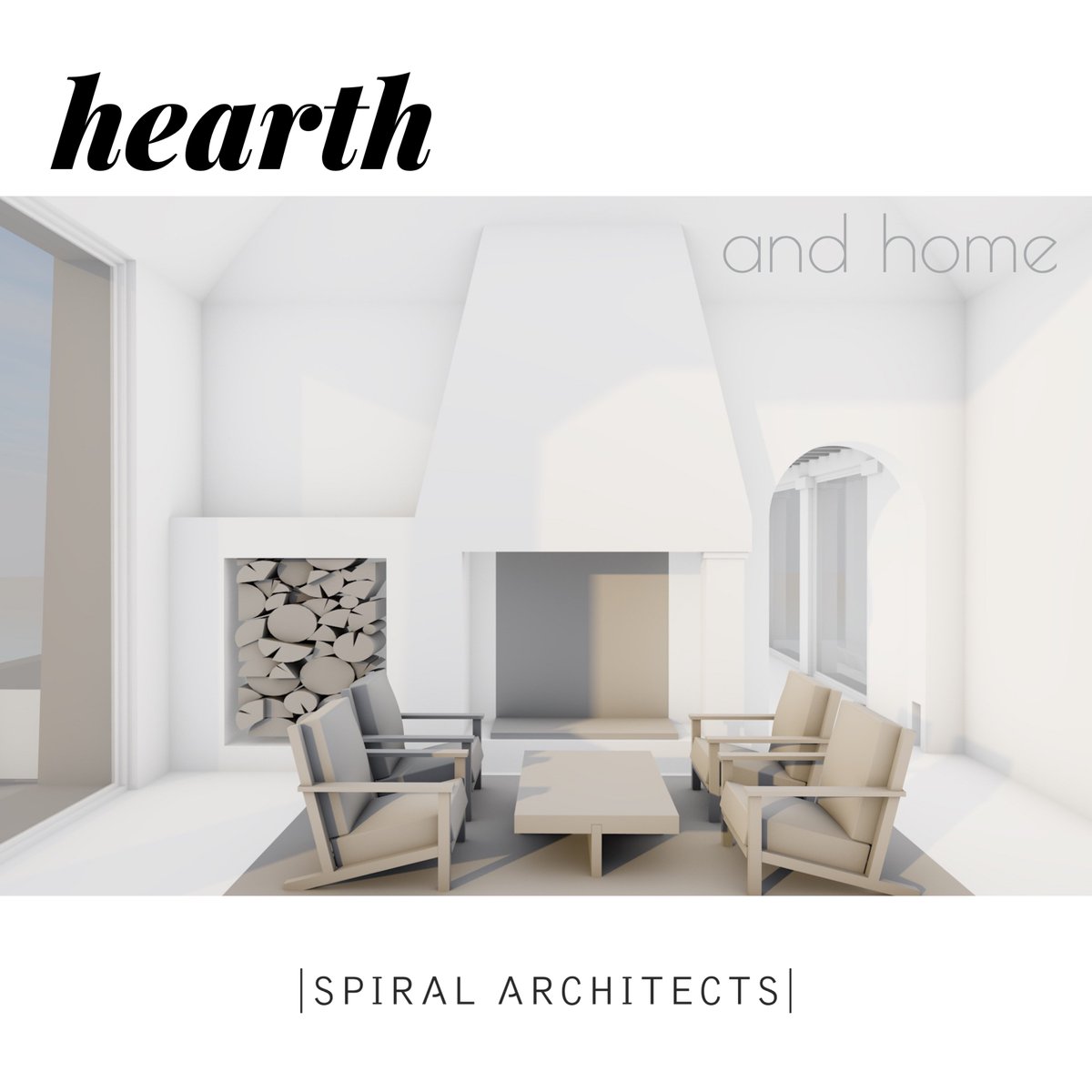 Spiral_Arch's tweet photo. The entry foyer/sitting room fireplace at our Pond House project; we're currently in the middle of detailing all six unique fireplaces on the project! #traditionalarchitecture #understated #authentic #simple  #plaster #desertlife #desertliving #fireplace #fire #ibiza #ibizastyle https://t.co/L1yWq6OOIF