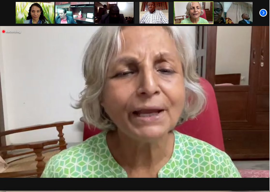 Professor Rama Mathew in our ELT Global South conference, amazing participation