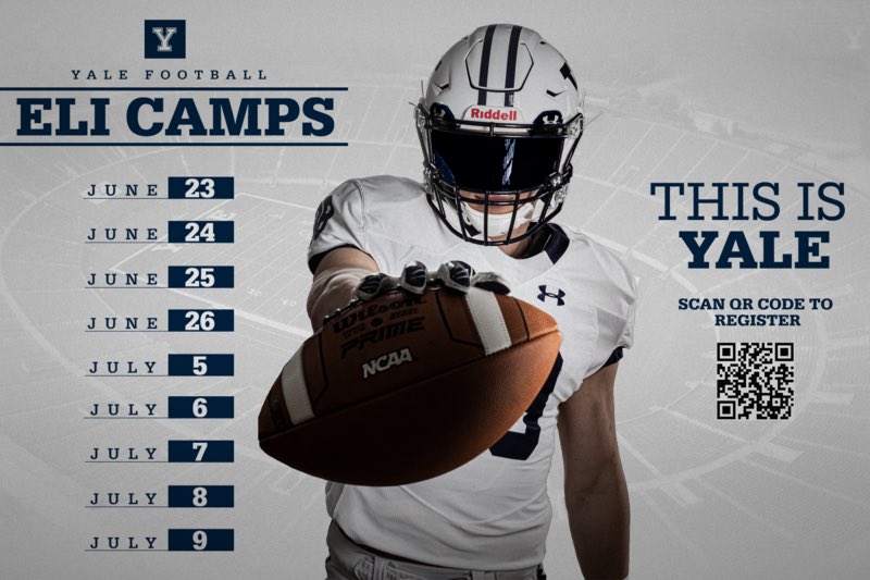 Thank you <a href="/CoachRenoYale/">Tony Reno</a> for the invite to camp. Can’t wait to be there ! <a href="/racelandramsfb/">Raceland Rams Football</a> <a href="/yalefootball/">Yale Football</a>