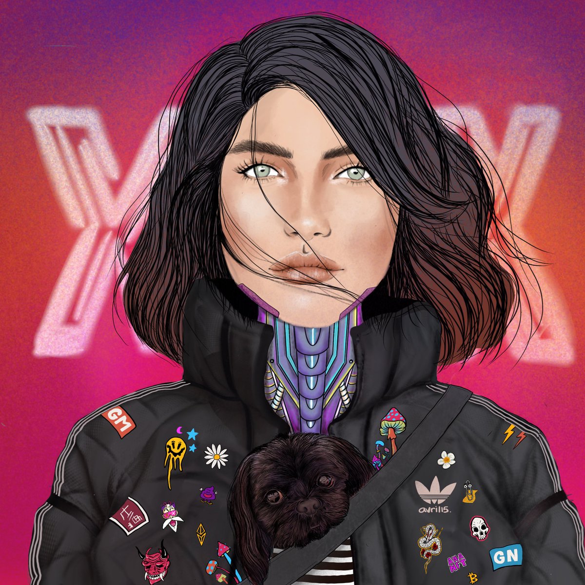 🔥Meet ‘Ana15.nft’ my tribute work of ⁦⁦<a href="/avril15NFT/">avril15 is probably a cult, right?</a>⁩🔥 This fan art competition is INSANE, thank you for let be part of it ❤️✨ 

What do you thing? Shall I mint her? 🤔

#nftcommunity #nftart #etherstulist #ogcollective