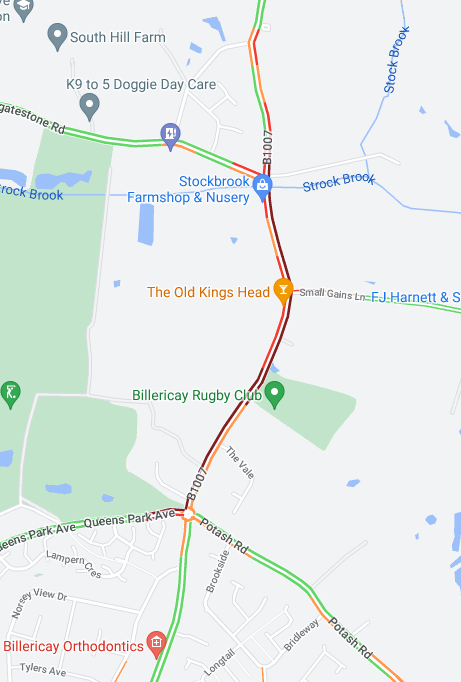 Essex Travel News On Twitter Billericay B1007 Stock Road CLOSED 