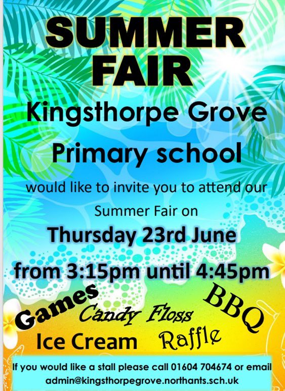 Reminder- We still needs lots more prizes for our raffle! Please email or call or DM! Thanks!