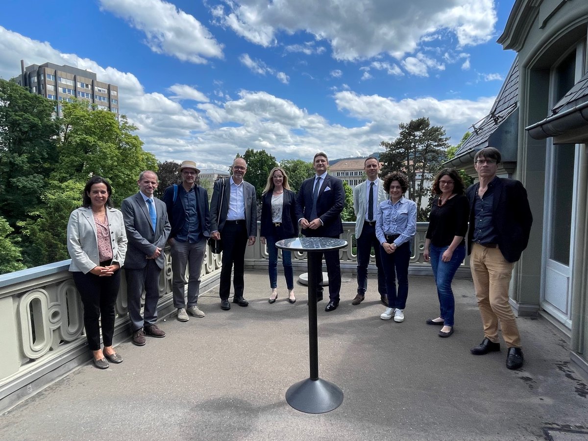 A fruitful meeting of #UnescoChairs in Switzerland organized in Bern by <a href="/UNESCO_ch/">UNESCO Switzerland🇨🇭</a> discussing synergies and building network.
<a href="/UNESCO_USI/">UNESCO Chair, USI</a> <a href="/USI_en/">USI University</a> <a href="/UNESCO/">UNESCO 🏛️ #Education #Sciences #Culture 🇺🇳</a> @CDEunibe <a href="/SCPF_UNIL/">Swiss Center for Positive Futures</a> <a href="/EPFLcdh/">EPFL CDH - College of Humanities</a> <a href="/IRESTParis1/">IREST - Paris 1</a>