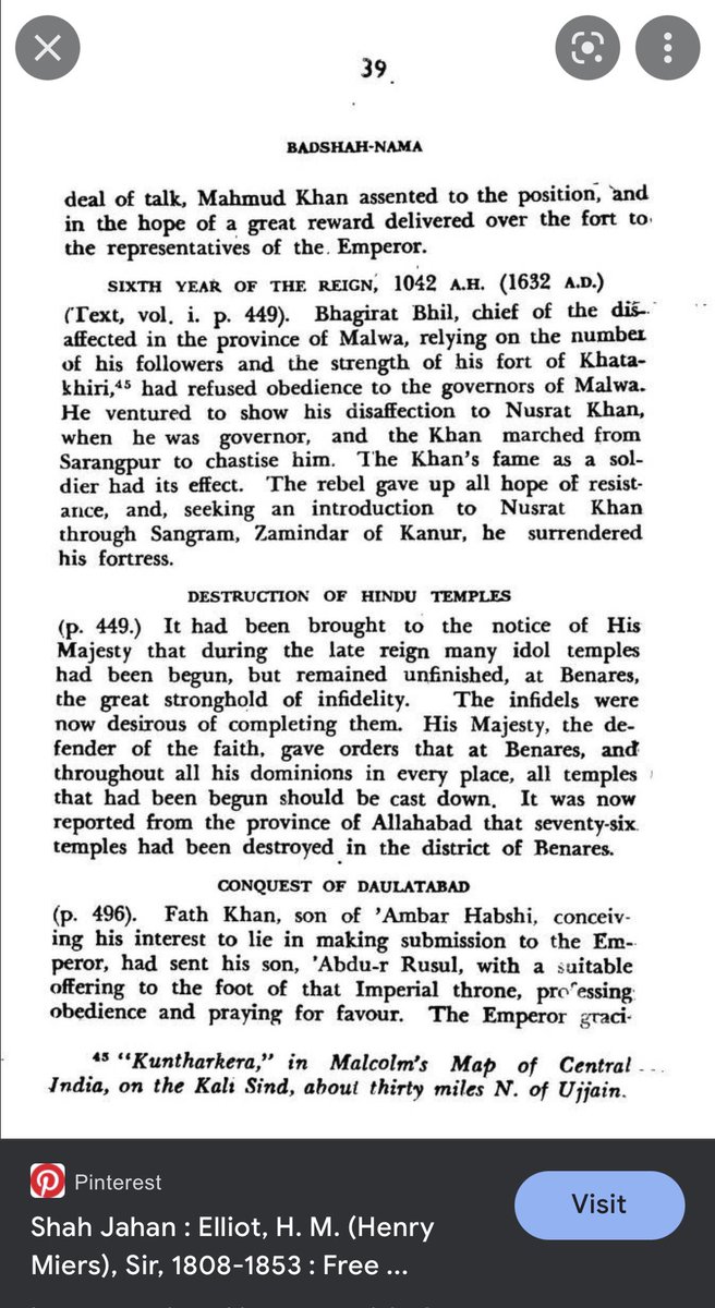 navinjoshi1947's tweet photo. #BabaMilGaye Interesting page from Shah Jahan’s Badshah Namah confirming destruction of 76 temples in the district of Banaras. What more evidence one requires to show to the last Mogul it was antiHindu cruelty all the way. #GyanWapiMandir #MathuraNext 🙏🕉🙏 https://t.co/qYH4qDCNDd