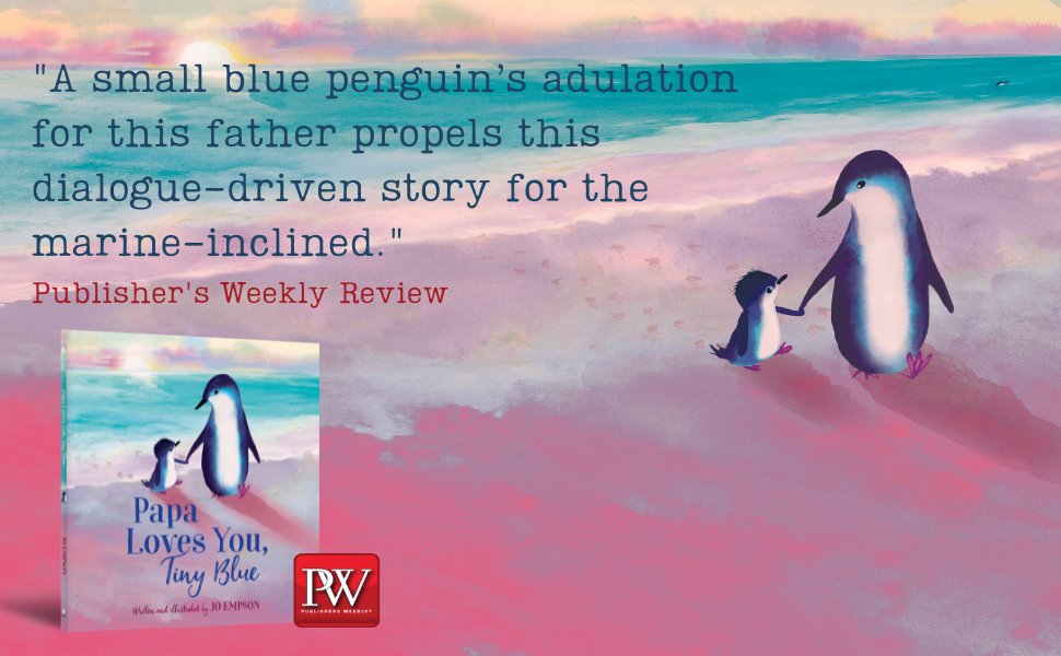 Congrats @joempson on the Papa Loves You, Tiny Blue @PublishersWkly Review! 🎉 It's not too late to snag this book in time for Father's Day.