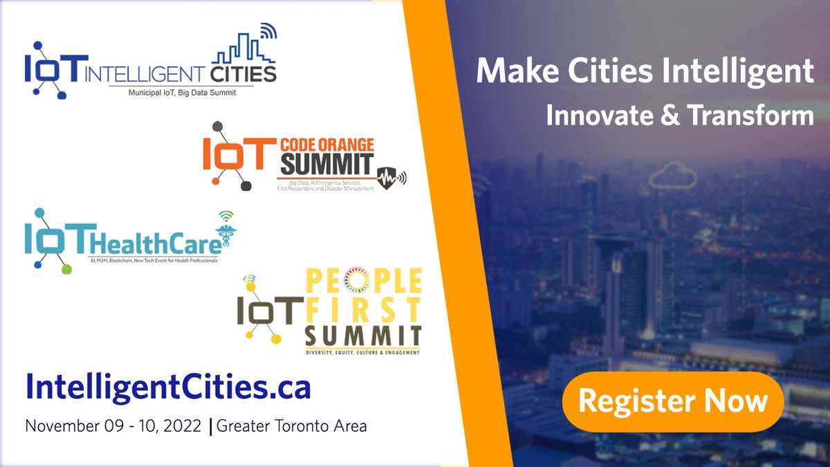 intelli_cities's tweet image. Join #IntelligentCities on November 09 - 10 in the GTA, discussing #IntelligentService for #PublicSector 

⬇️ Register Now for an extended Super Early Bird Price until June 1st! 
intelligentcities.ca/register