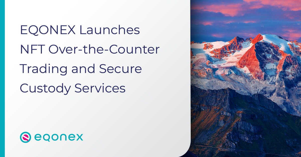 Our #NFT Over-the-Counter Trading and Secure Custody Services business is now live! The first “direct to custody” NFT trade was a Bored Ape purchase. Learn more about how we are going to offer exclusive content here: group.eqonex.com/news/eqonex-la…