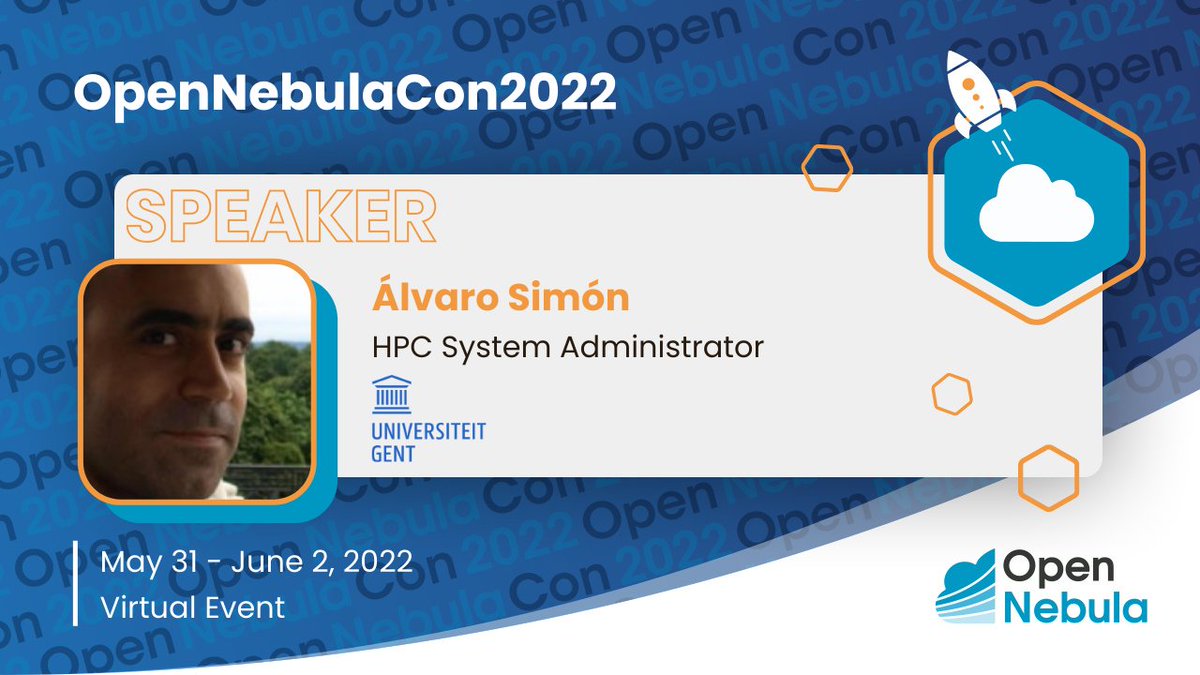 Make sure you attend Álvaro Simón's presentation at #OpenNebulaCon2022 to find out how @UGent 🇧🇪 has integrated #OpenNebula with their amazing Tier-1 &amp; Tier-2 #HPC clusters! 💪 Sign up and check out the details! ➡️ hubs.ly/Q01c7Vsc0 🚀 #opensource #cloudcomputing <a href="/HPCUGent/">HPC UGent</a>