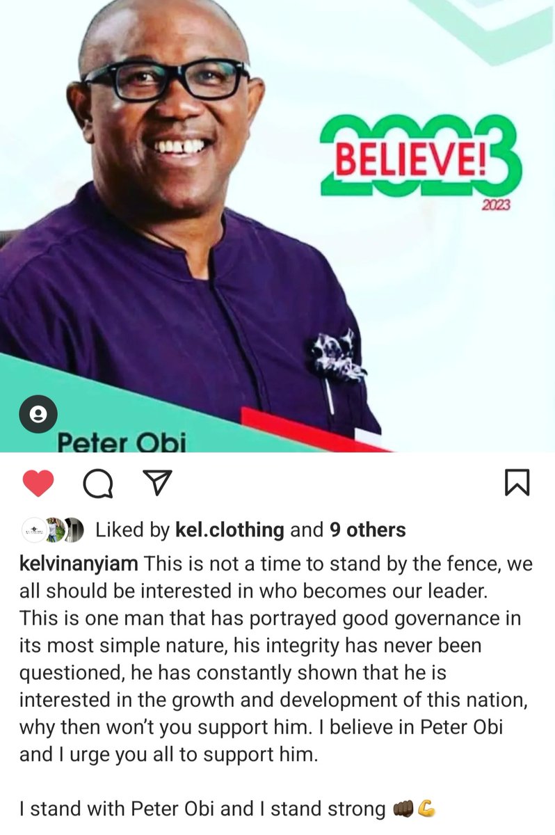 AnyiamKelvinC's tweet photo. This is where I stand and i will put in whatever it take to achieve it.
I stand with Peter Obi and I stand strong ๐ช
#istandwithpeterobiandistandstrong
#PDPrimaries
#pdpdelegates
#isupportpeterobi https://t.co/zjLmx6P6ak