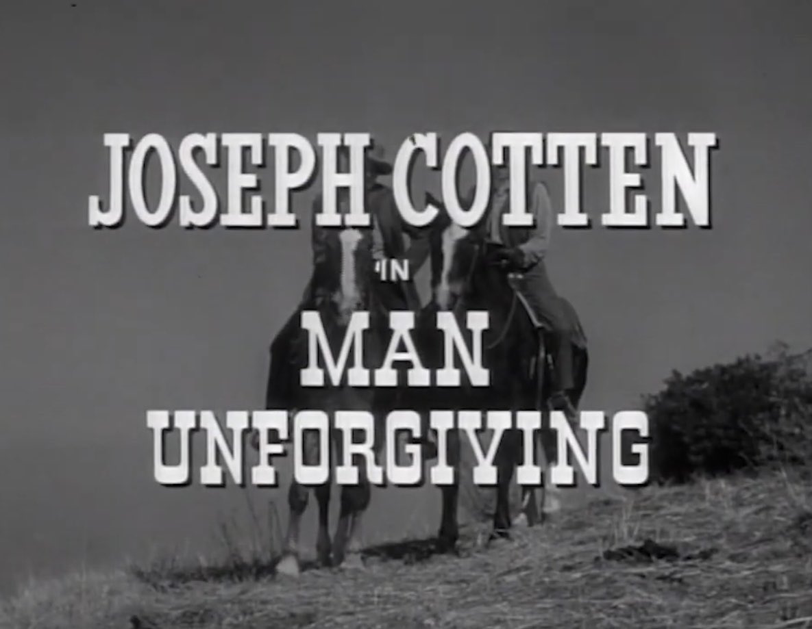 SaveRedlandLibr's tweet photo. 5:40pm TODAY on @TalkingPicsTV #SaddleUp
From 1958, an episode of #DickPowell’s #ZaneGreyTheatre📺, the #Western “Man Unforgiving” directed by #JamesSheldon from a screenplay by Bob Barbash & story by Frank Waldman
🌟#JosephCotten #ClaudeAkins #DanBlocker #MaryShipp https://t.co/PuKuF0nwzd