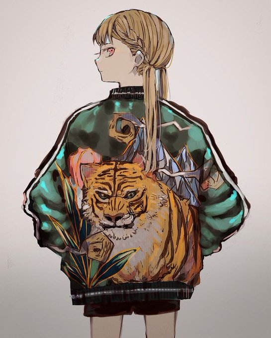 「print jacket standing」 illustration images(Latest)