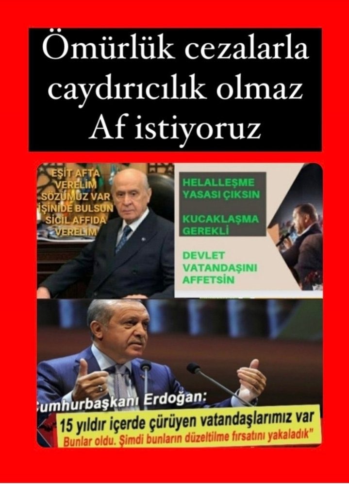TBMM AFistiyoruz 
AFFET TÜRKİYEM 
#Covid19izinleri
<a href="/RTErdogan/">Recep Tayyip Erdoğan</a> <a href="/dbdevletbahceli/">Devlet Bahçeli</a> <a href="/bybekirbozdag/">Bekir  Bozdağ</a> <a href="/YildizFeti/">Feti Yıldız</a> <a href="/yilmaztunc/">Yılmaz TUNÇ</a> <a href="/kilicdarogluk/">Kemal Kılıçdaroğlu</a> <a href="/M_Sarigul/">Mustafa Sarıgül</a> <a href="/meral_aksener/">Meral Akşener</a> <a href="/ikalin1/">İbrahim Kalın</a> <a href="/AvOzlemZengin/">Av. Özlem Zengin 🇹🇷</a> <a href="/eczozgurozel/">Özgür Özel</a> <a href="/MTanal/">Av.Mahmut TANAL</a> <a href="/avcahitozkan/">Cahit ÖZKAN</a> <a href="/avabdullahguler/">Abdullah Güler</a>