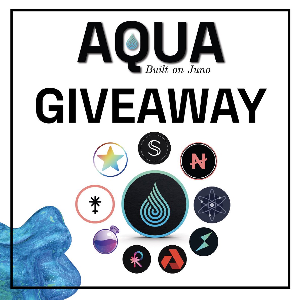 AquaOnJuno's tweet photo. We might get to do the #Giveaway today? 500 people away :)

At 12k friends, we’ll give away $10 of each token below to 10 winners!

✅Follow @AquaOnJuno 
✅Tag 3 Friends 
✅Retweet 

Hope you all have a great day!

$Stars $Scrt $Atom $Juno $Neta $Rune $Akt $Raw $osmo #Cosmos #IBC https://t.co/0rvQgwIpD5