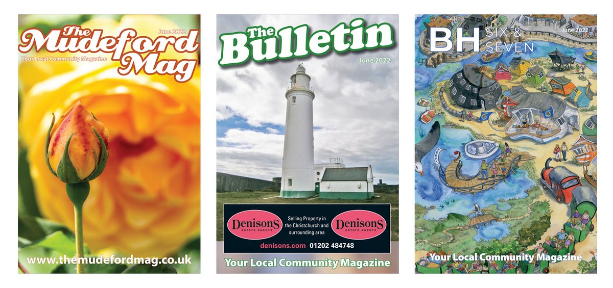 MudefordMag's tweet photo. The June editions of The MudefordMag, The Bulletin and BH Six and Seven are now available to read online at https://t.co/8WfldEeIOC 

#Local #Community #Magazine #localbusiness #Advertising #Mudeford #NewForest #Iford #KingsPark #littledown #Christchurch #Highcliffe #BH7 #BH6 https://t.co/a0tIfTcdvU
