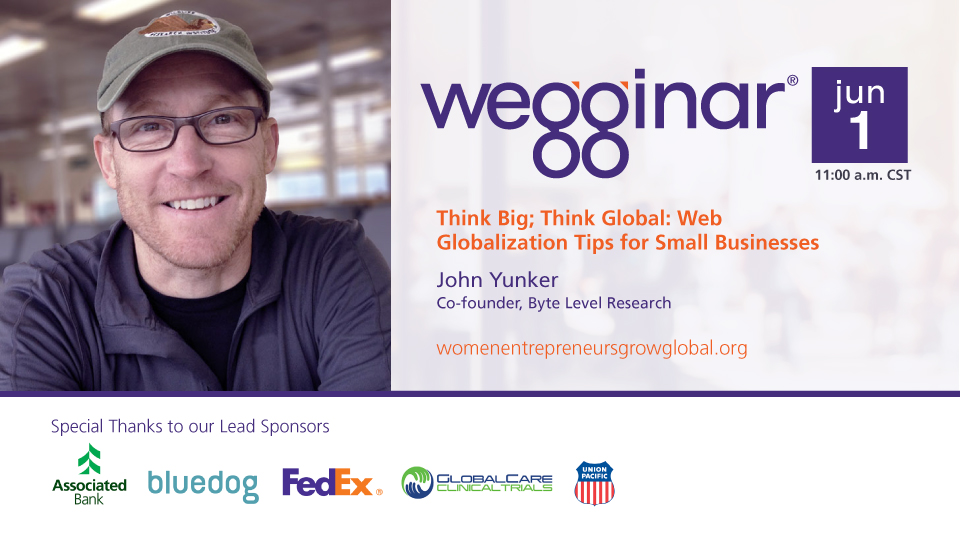 LaurelDelaney's tweet image. Let&apos;s go global with @johnyunker, co-founder @bytelevel  who will take you on a #webglobalization journey you will benefit enormously from.  Sign up (n/c) for his super-popular 6/1 #wegginar LIVE at 11AM CT: bit.ly/382t2fC
