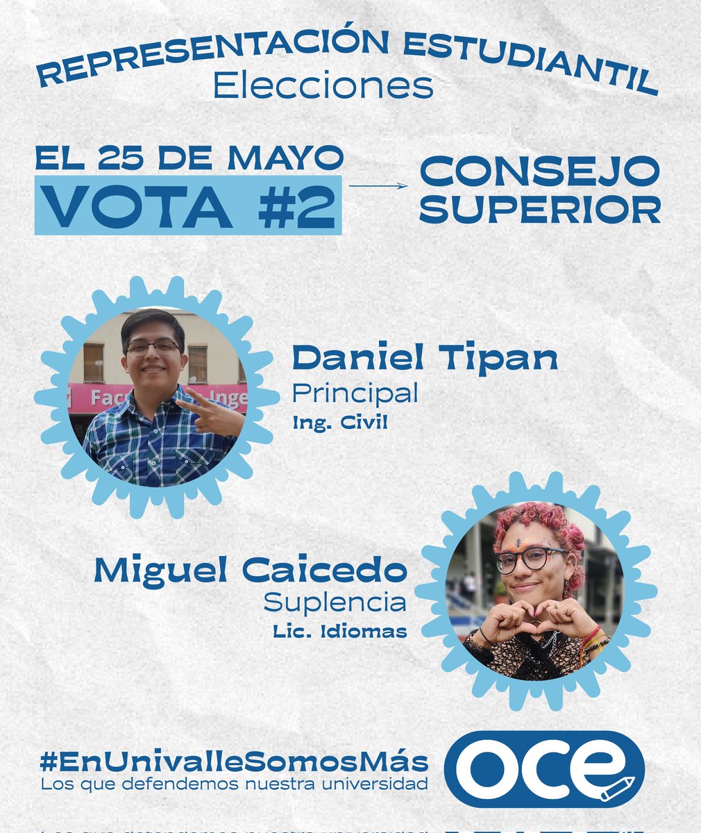 LauraMarulanda_'s tweet photo. @DanielTipan y @MianX_Q son seres humanos extraordinarios, no habría otra forma de describirles; me siento muy feliz de acompañarles en el camino universitario y político. ❤️ Hoy en las elecciones de @UnivalleCol invito a respaldar la #Plancha2 que ellos conforman ante el CSU.✌🏽 https://t.co/dBNUzejqt0