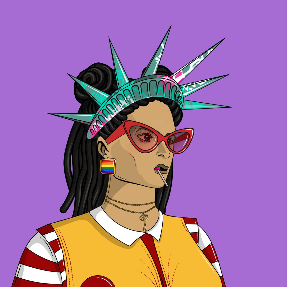 Per38694952's tweet photo. my new #NFT collection(7500items) A #Life In #America  #NFTGiveaway  #NFTs #NFTartist #tiffany #NFTProject  #McDonalds  #StatueofLiberty #lgbt #nftwoman https://t.co/uIKKu2XrwQ https://t.co/VVzOrNrKgC