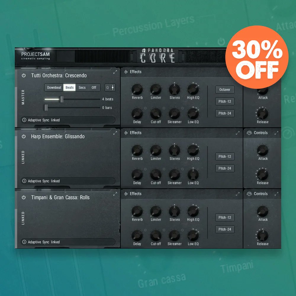 pluginfox's tweet image. ProjectSAM Flash Sale ⚡️
Save 30% on Pandora &amp;amp; Pandora Core thru May 30th
Buy here: pluginfox.com/projectsam

@projectsam_libs #projectsam #pandora #pandoracore #kontakt #virtualinstruments #plugindeals #pluginsales #pluginfox